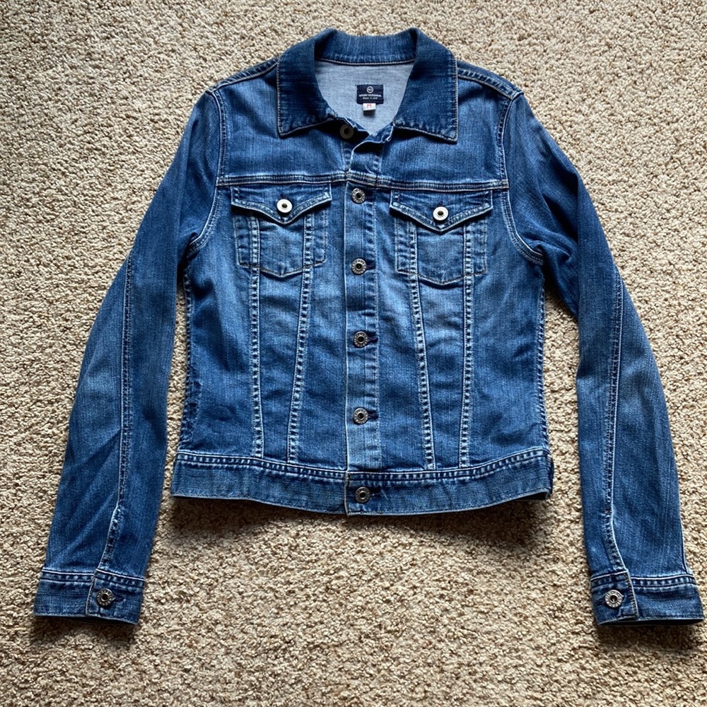 AG Adriano Goldschmied Light Blue Denim Jacket - Picture 2 of 14